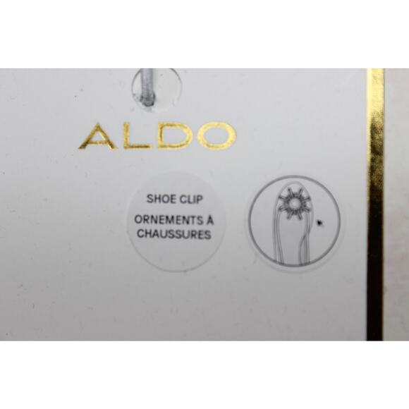 Aldo White Crossbody w/matching‎ Rhinestone shoe clips NWT - Picture 3 of 8